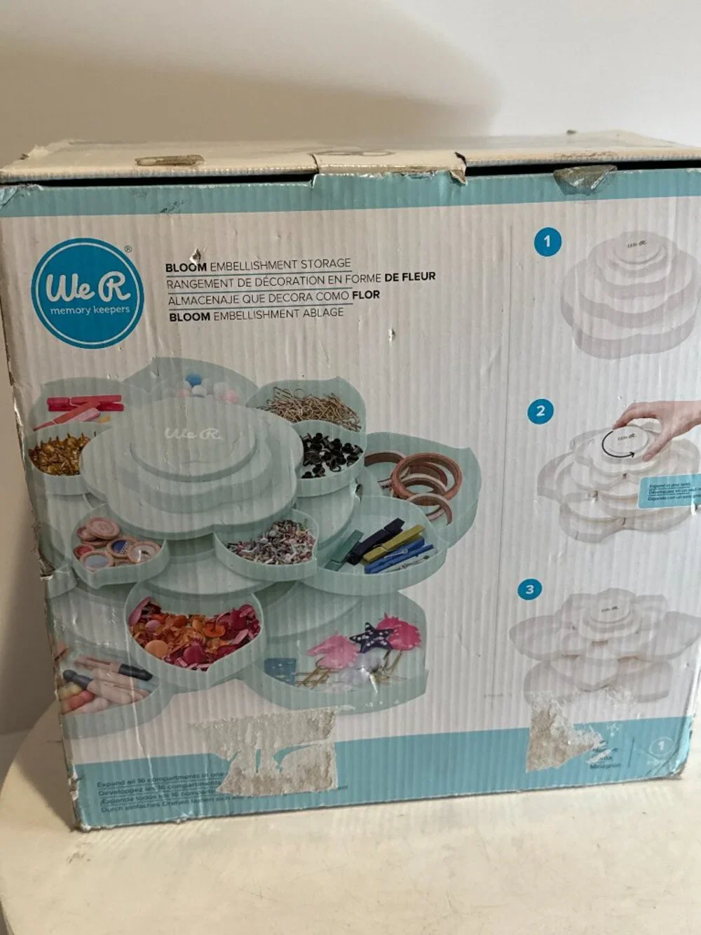 We R Memory Keepers Bloom Embellishment Storage NEW